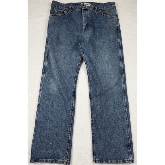 Wrangler Jeans Men's 36x30 Blue Advanced Comfort Regular Fit Western Cowboy - Picture 1 of 13